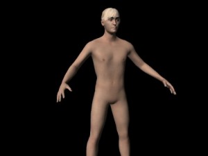 low poly man Modello 3D