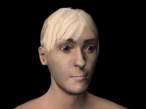 low poly man 3D Model