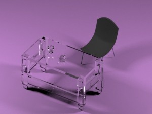 glass office 3D Model