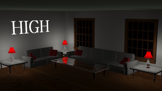 living room 3D Model .c4d .max .obj .3ds .fbx .stl .blend 