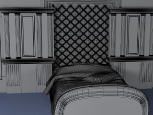 침대 3D 모델