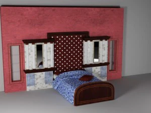 침대 3D 모델