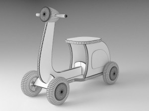toy scooter 3D 模型