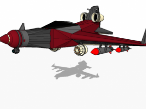 fantasy jet 3D मॉडल