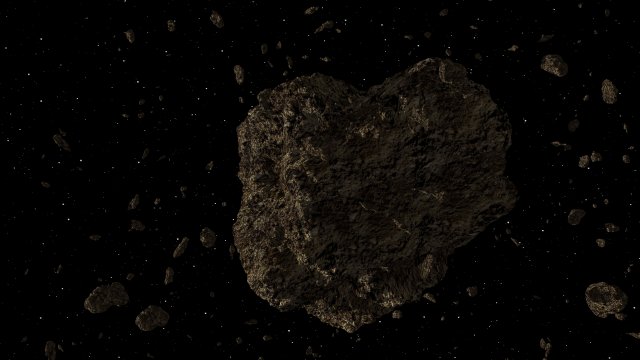 asteroid 3Dモデル .c4d .max .obj .3ds .fbx .stl .blend 