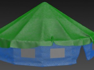 high poly tent model Modello 3D
