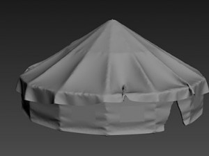 high poly tent model 3D-Modell