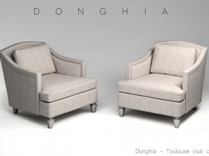 donghia toulouse club chair 3D Model