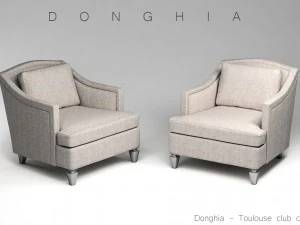 fauteuil club donghia toulouse Modèle 3D