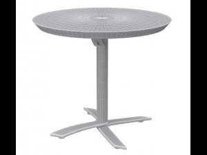 fliptop round office table 3D-Modell