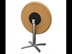 mesa de escrit&oacute;rio redonda fliptop Modelo 3D