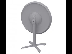 mesa de escrit&oacute;rio redonda fliptop Modelo 3D