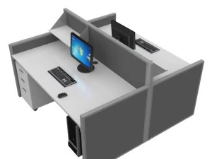 office desk unit 01 3D Model