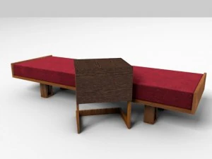 banco de carpas Modelo 3D