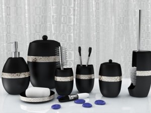 set of bathroom accessories martha Model 3D
