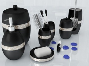 set of bathroom accessories martha Model 3D