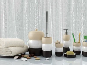 set badkameraccessoires sierra 3D Model