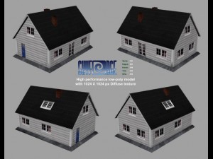 house 04 living house Modello 3D