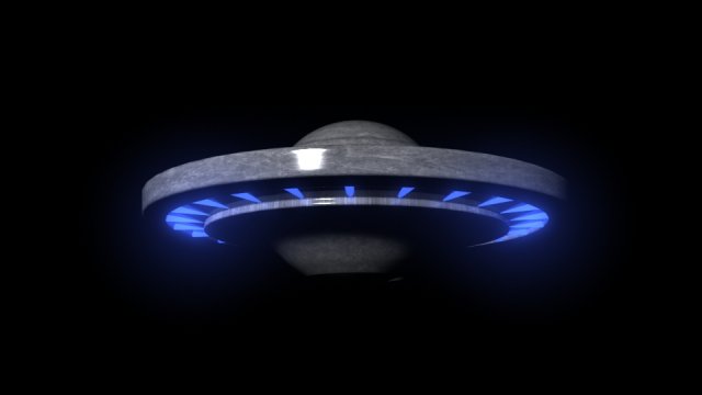 ufo 3D 模型 .c4d .max .obj .3ds .fbx .stl .blend 