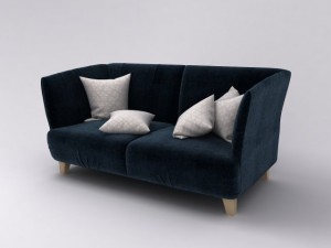3d model sofa corduroy Modello 3D