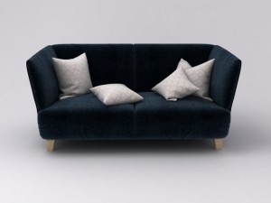 3d model sofa corduroy Model 3D