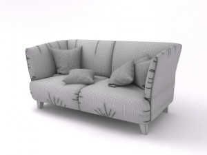 3d model sofa corduroy Model 3D