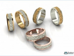 rings engagement 3d print model Modelo 3D