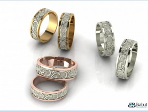 rings engagement 3d print model Model 3D