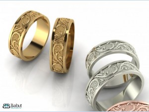 rings engagement 3d print model Model 3D