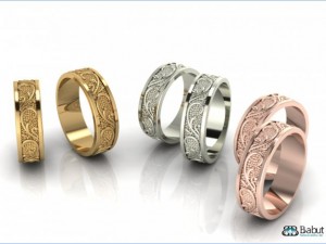rings engagement 3d print model Model 3D