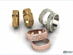 rings engagement 3d print model Model 3D