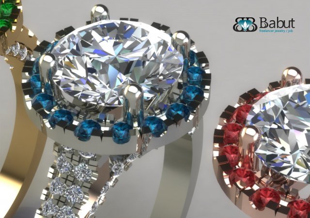 rings 3d print model Modelo 3D .c4d .max .obj .3ds .fbx .stl .blend 