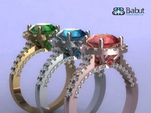 rings 3d print model 3D Model