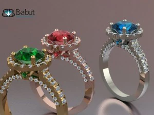 rings 3d print model 3D Model