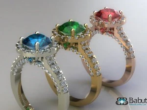 rings 3d print model 3D Model