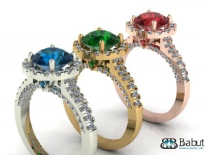 rings 3d print model 3D Model