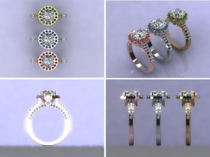 rings 3d print model Modelo 3D
