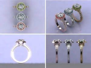 rings 3d print model 3D Model