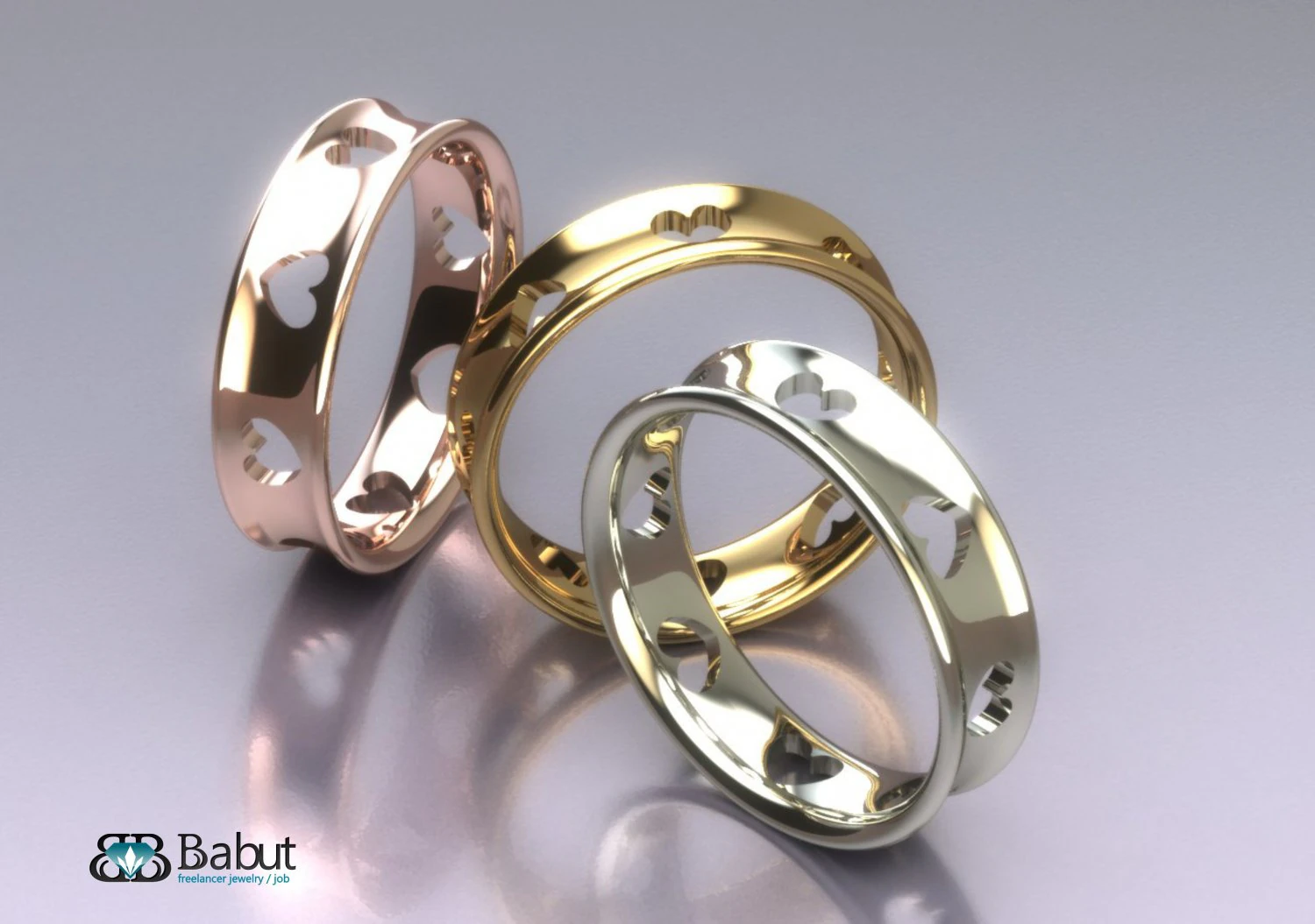 rings weding 3D Model .c4d .max .obj .3ds .fbx .stl .blend