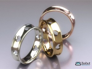 rings weding Model 3D