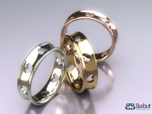 rings weding Model 3D