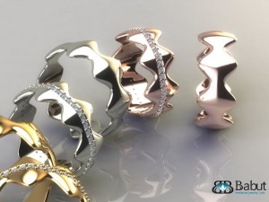 marriage rings 2 models Modelo 3D