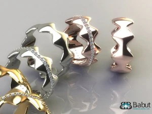 anillos de matrimonio 2 modelos Modelo 3D