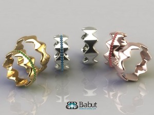 marriage rings 2 models 3D Model
