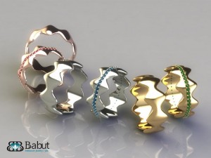 marriage rings 2 models 3D Model