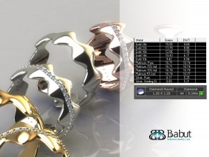 marriage rings 2 models 3D Model