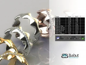 marriage rings 2 models 3D Model