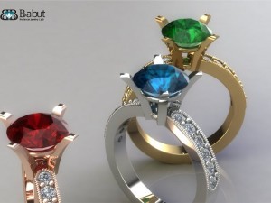 engagement ring 3D Model