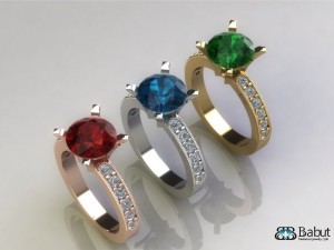 engagement ring 3D Model
