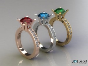 engagement ring 3D Model